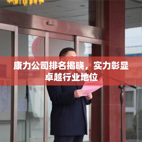 康力公司排名揭曉，實(shí)力彰顯卓越行業(yè)地位