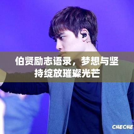 伯賢勵志語錄，夢想與堅持綻放璀璨光芒