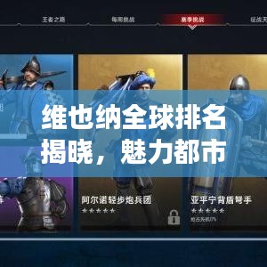 維也納全球排名揭曉，魅力都市榮耀上榜，展望未來都市風(fēng)采