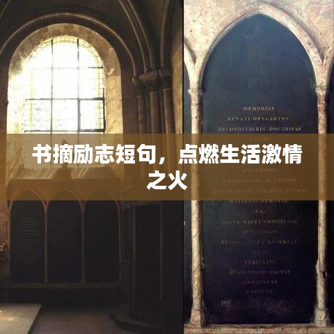 書摘勵志短句，點燃生活激情之火