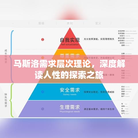 馬斯洛需求層次理論，深度解讀人性的探索之旅