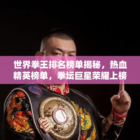 世界拳王排名榜單揭秘，熱血精英榜單，拳壇巨星榮耀上榜
