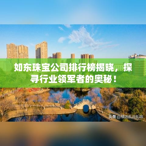 如東珠寶公司排行榜揭曉，探尋行業(yè)領(lǐng)軍者的奧秘！