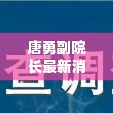 唐勇副院長最新消息，是否已退休揭曉真相！
