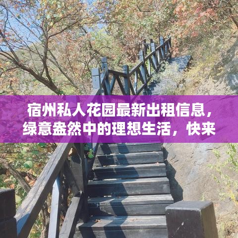 宿州私人花園最新出租信息，綠意盎然中的理想生活，快來(lái)尋找你的綠色家園！