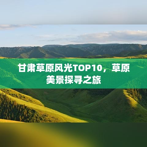 甘肅草原風(fēng)光TOP10，草原美景探尋之旅