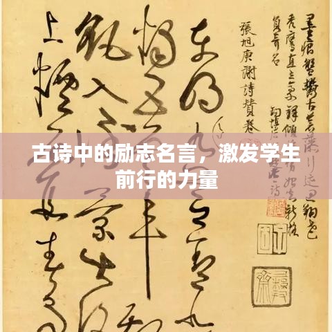 古詩中的勵志名言，激發(fā)學(xué)生前行的力量