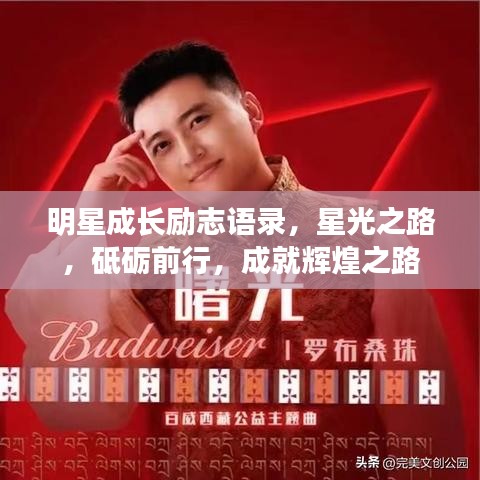 明星成長勵志語錄，星光之路，砥礪前行，成就輝煌之路