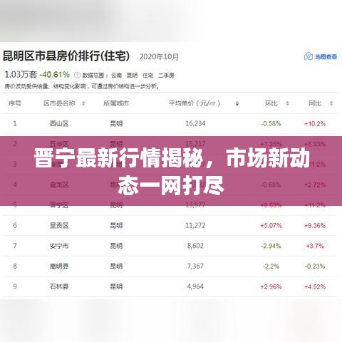 晉寧最新行情揭秘，市場新動態(tài)一網(wǎng)打盡