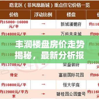 豐潤樓盤房價走勢揭秘，最新分析報告出爐！