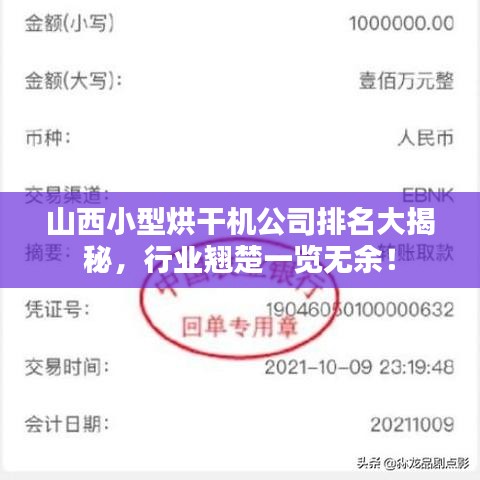山西小型烘干機公司排名大揭秘，行業(yè)翹楚一覽無余！