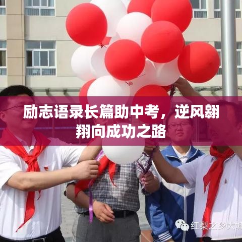 勵志語錄長篇助中考，逆風翱翔向成功之路