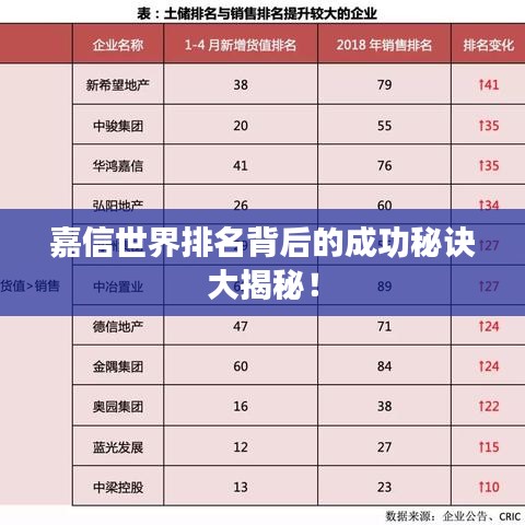 嘉信世界排名背后的成功秘訣大揭秘！