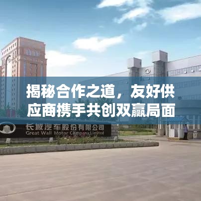 揭秘合作之道，友好供應(yīng)商攜手共創(chuàng)雙贏局面的秘訣！