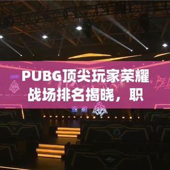 PUBG頂尖玩家榮耀戰(zhàn)場排名揭曉，職業(yè)世界矚目之選！