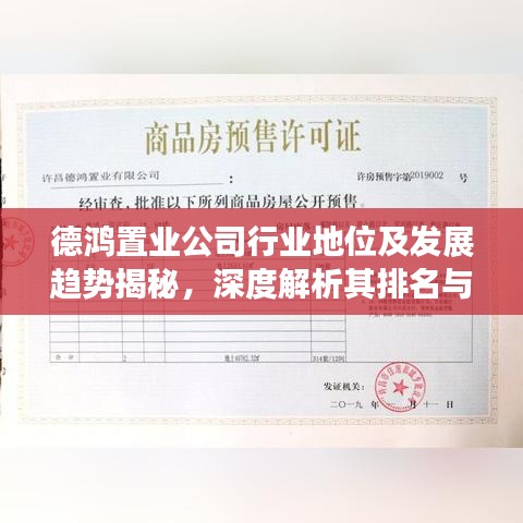 德鴻置業(yè)公司行業(yè)地位及發(fā)展趨勢揭秘，深度解析其排名與前景展望