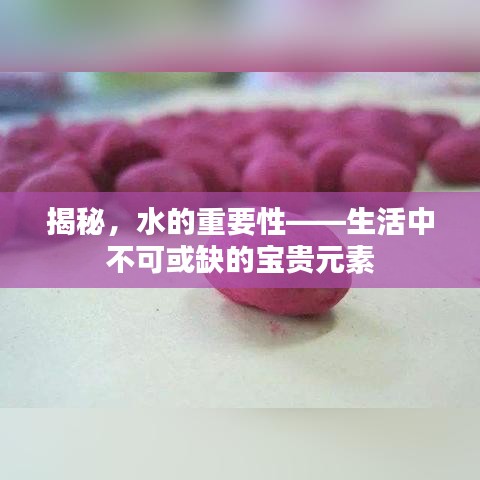 揭秘，水的重要性——生活中不可或缺的寶貴元素