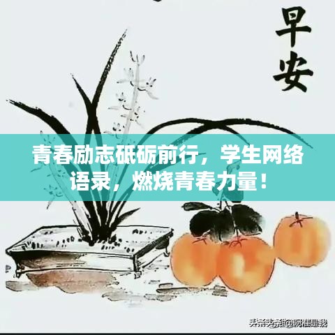 青春勵志砥礪前行，學生網絡語錄，燃燒青春力量！