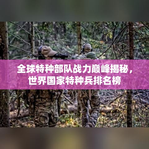 全球特種部隊戰(zhàn)力巔峰揭秘，世界國家特種兵排名榜