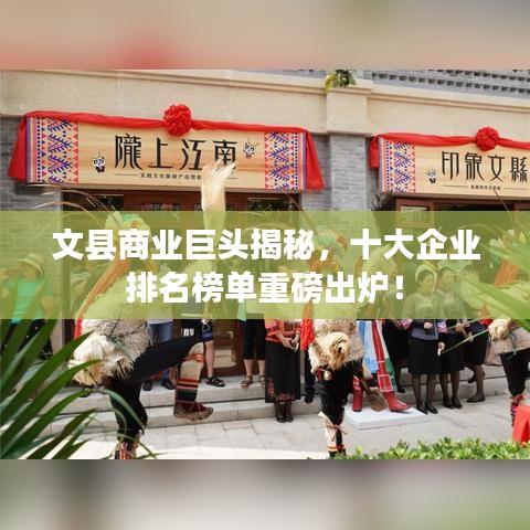 文縣商業(yè)巨頭揭秘，十大企業(yè)排名榜單重磅出爐！