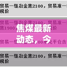 焦煤最新動(dòng)態(tài)，今日資訊全掌握，最新消息一鍵查詢