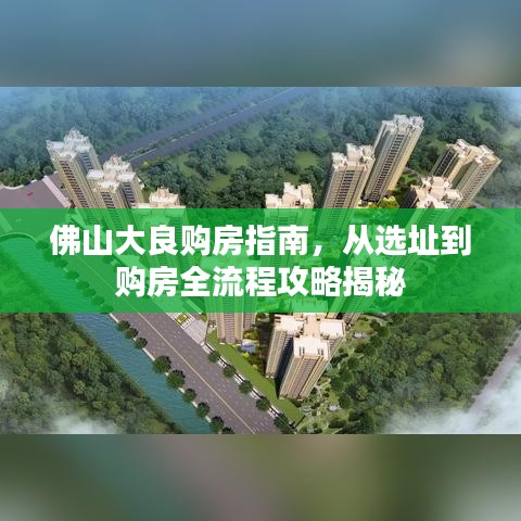 佛山大良購房指南，從選址到購房全流程攻略揭秘