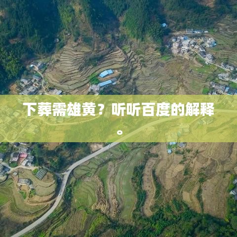 下葬需雄黃？聽(tīng)聽(tīng)百度的解釋。