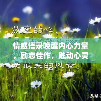 情感語錄喚醒內心力量，勵志佳作，觸動心靈只需瞬間