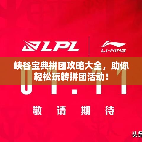 峽谷寶典拼團攻略大全，助你輕松玩轉拼團活動！