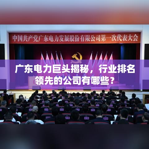 廣東電力巨頭揭秘，行業(yè)排名領(lǐng)先的公司有哪些？