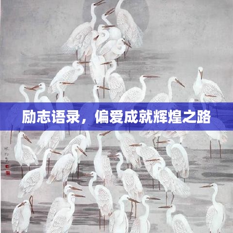 勵(lì)志語(yǔ)錄，偏愛(ài)成就輝煌之路