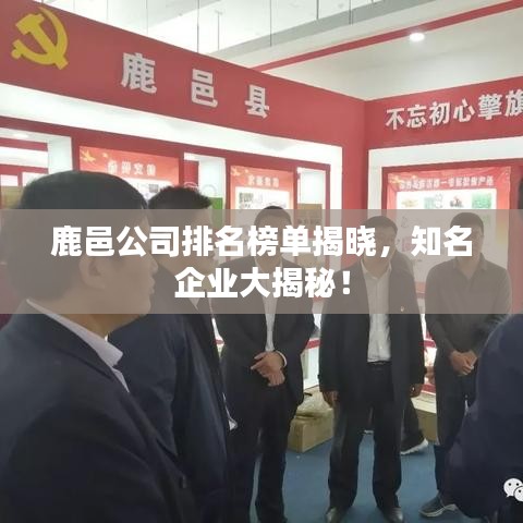 鹿邑公司排名榜單揭曉，知名企業(yè)大揭秘！
