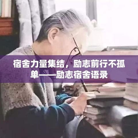 宿舍力量集結(jié)，勵(lì)志前行不孤單——?jiǎng)?lì)志宿舍語(yǔ)錄