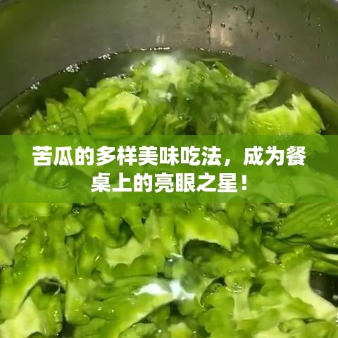 苦瓜的多樣美味吃法，成為餐桌上的亮眼之星！
