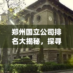 鄭州國立公司排名大揭秘，探尋城市企業(yè)發(fā)展的新高度！