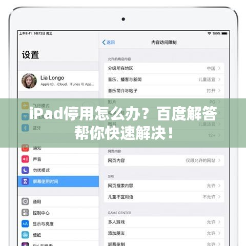 iPad停用怎么辦？百度解答幫你快速解決！