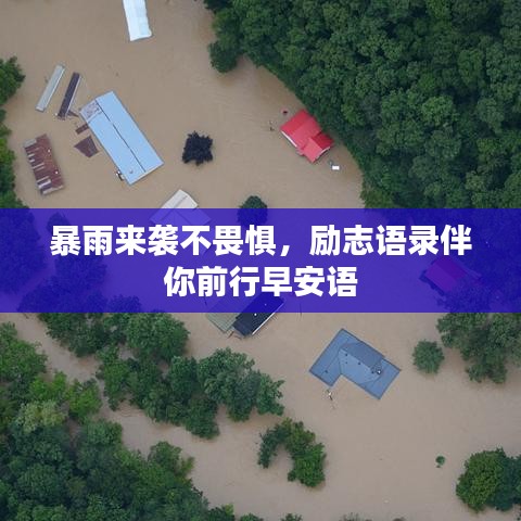 暴雨來襲不畏懼，勵志語錄伴你前行早安語