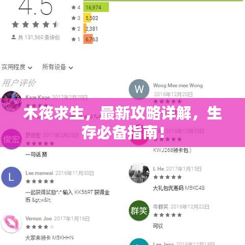 木筏求生，最新攻略詳解，生存必備指南！