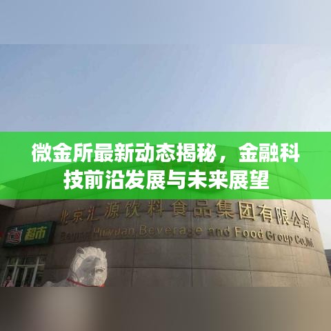 微金所最新動態(tài)揭秘，金融科技前沿發(fā)展與未來展望