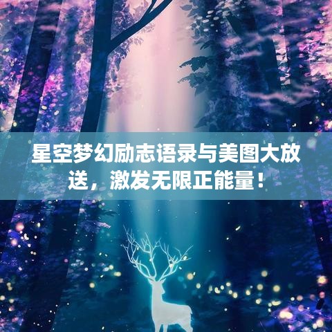 星空夢幻勵志語錄與美圖大放送，激發(fā)無限正能量！