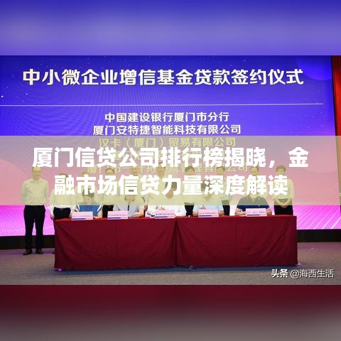 廈門信貸公司排行榜揭曉，金融市場信貸力量深度解讀
