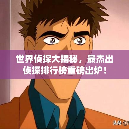 世界偵探大揭秘，最杰出偵探排行榜重磅出爐！
